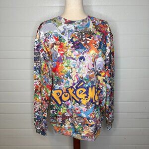 Pokémon All-Over Print Crewneck Sweatshirt – Small
